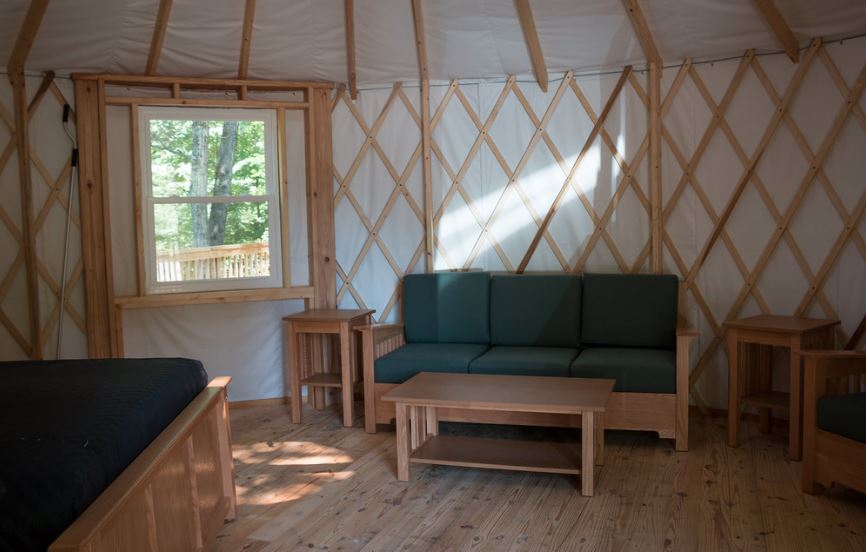 First Landing Camping Yurt Interior