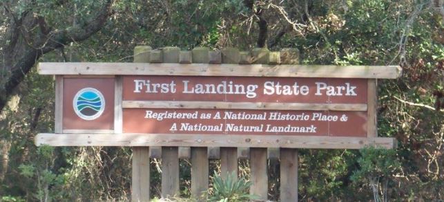 First Landing State Park Sign